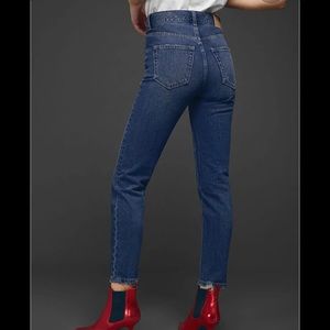 ANINE BING PEYTON JEANS - DARK BLUE - SIZE 25